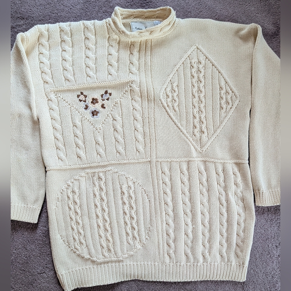 100% Cotton Vintage Knit Sweater